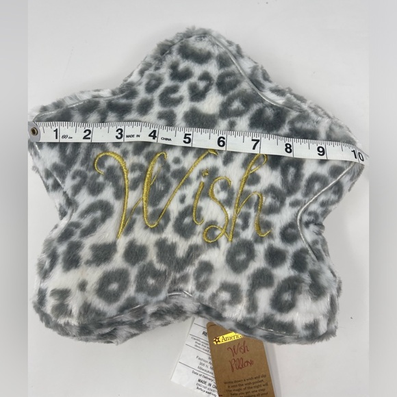AMERICAN GIRL: Wish Pillow, Gray/White Animal Print Star. With tags, 2015 - Picture 9 of 9